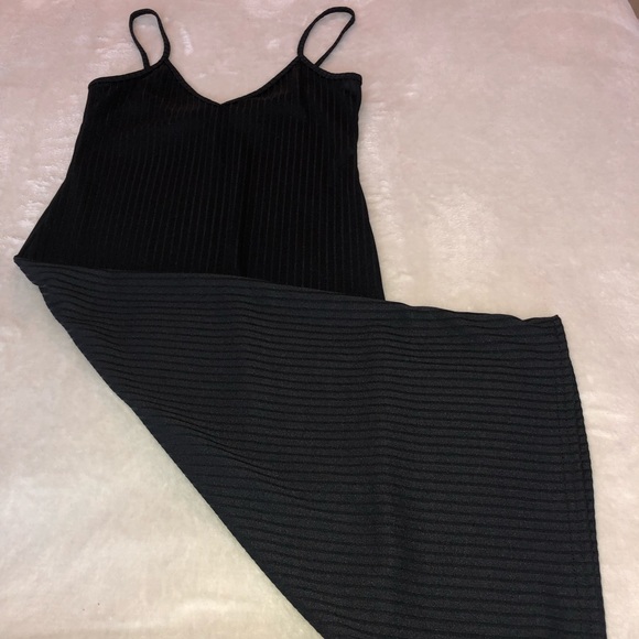 Black rib knit bodycon dress - Picture 5 of 7